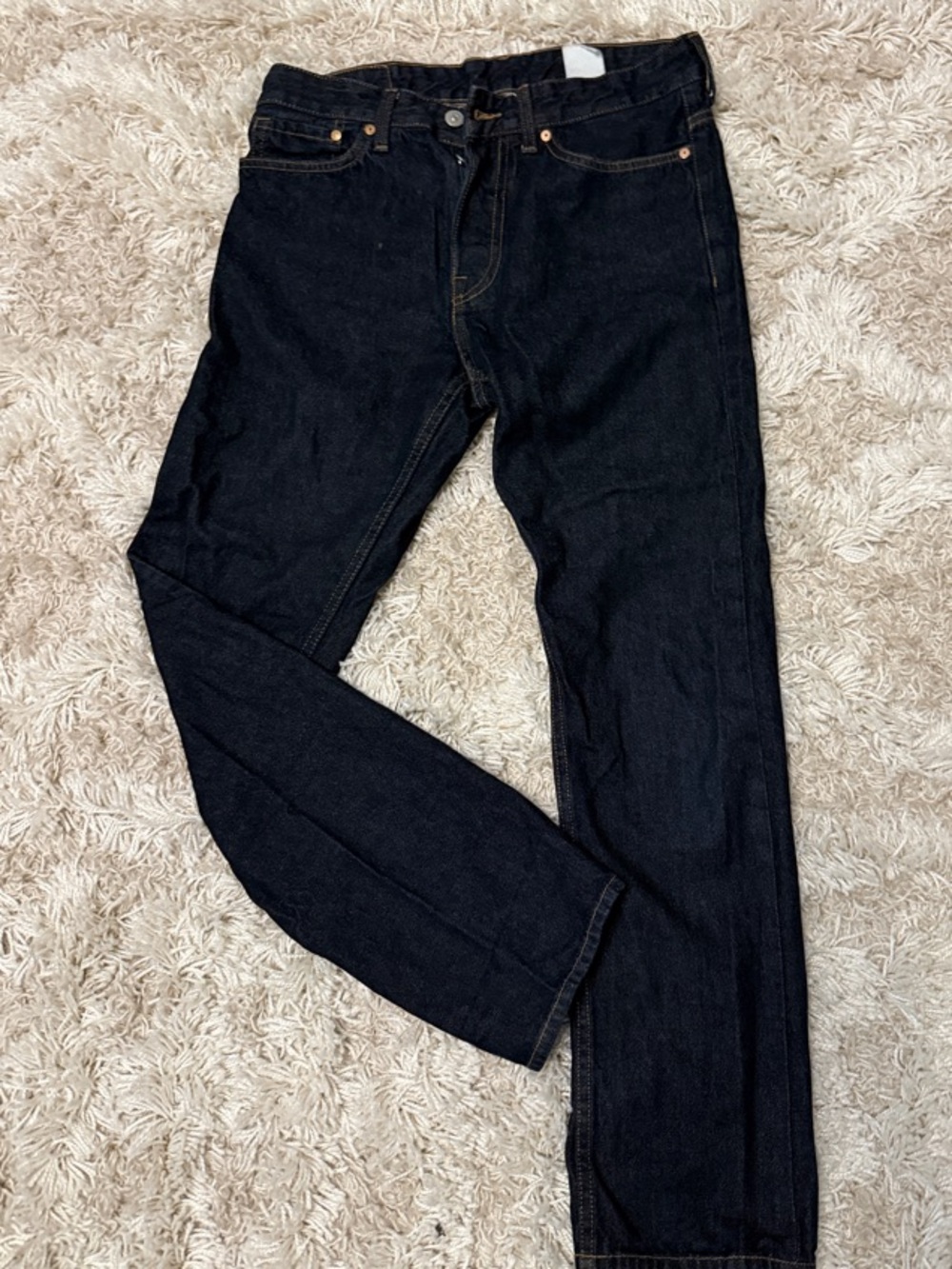 H&M Men's Straight Jeans in Dark Denim
